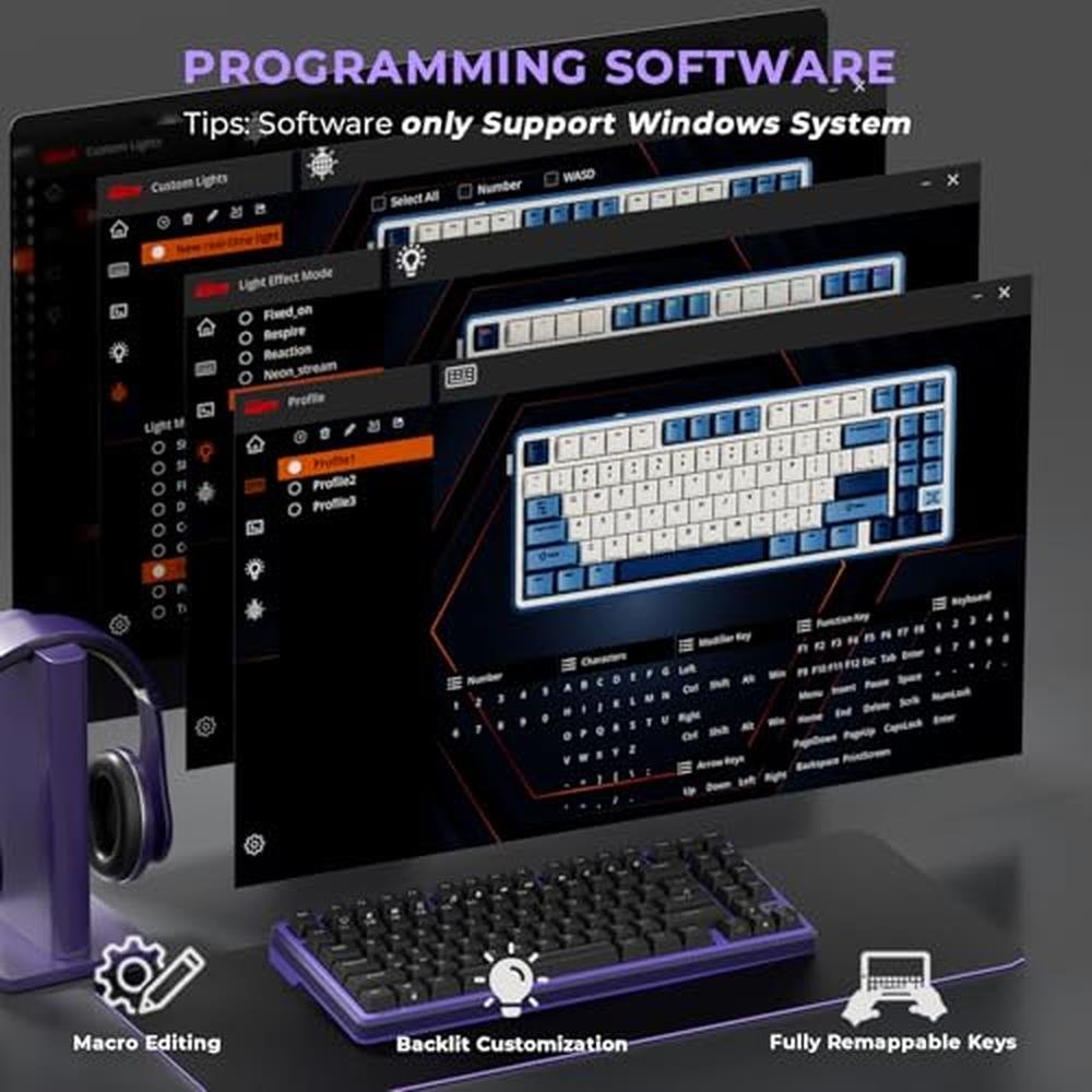 Keyboard Royal: RK ROYAL KLUDGE X87 Mechanical Keyboard 75% – Packaging
