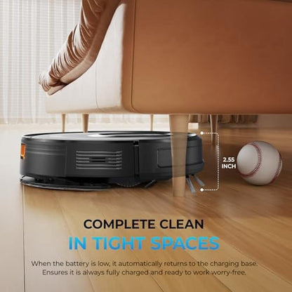 Robot Vacuum: Premium 2-in-1 Mopping Robot Vacuum Cleaner – Side View