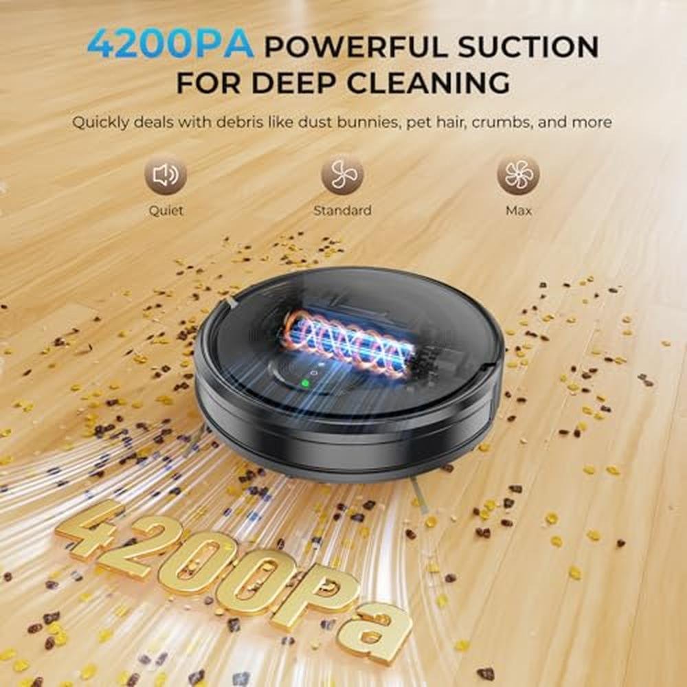 Robot Vacuum: Premium 2-in-1 Mopping Robot Vacuum Cleaner – Close-up Detail