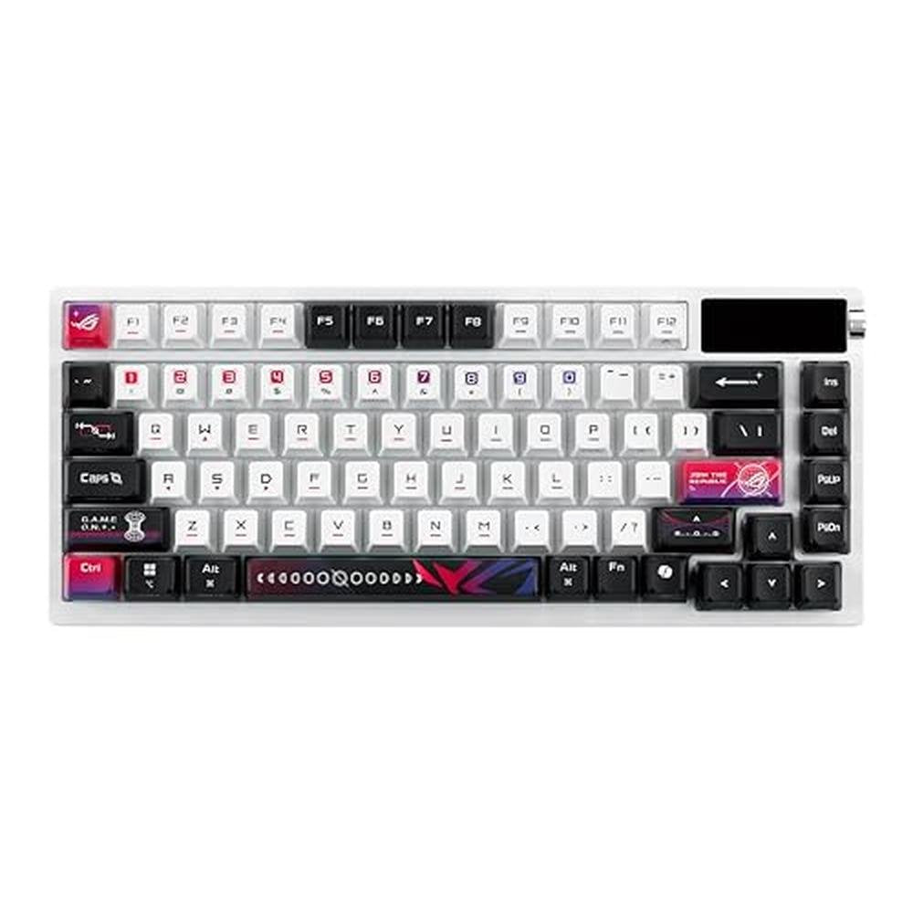 ROG Azoth X 75: Custom Gaming Keyboard Hot Swappable Storm – In Use