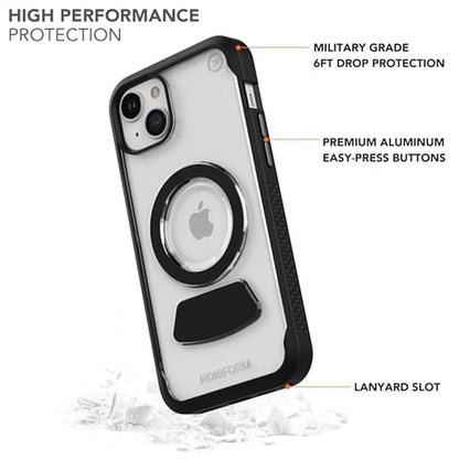 iPhone Clear Case: Rokform Eagle 3 Series Dual Magnetic – Side View