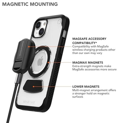 iPhone Clear Case: Rokform Eagle 3 Series Dual Magnetic – Close-up Detail