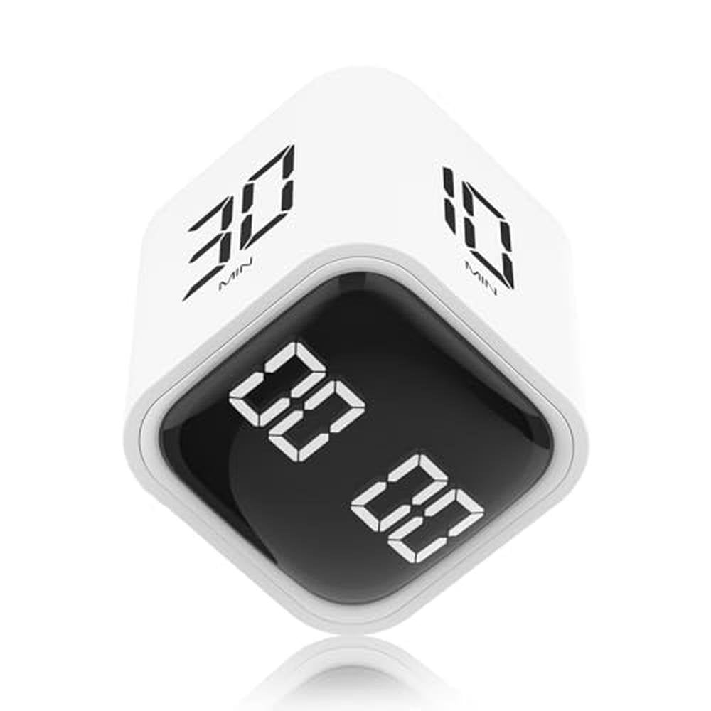 Rotating Cube Timer: Premium Pomodoro Stopwatch with – Front View