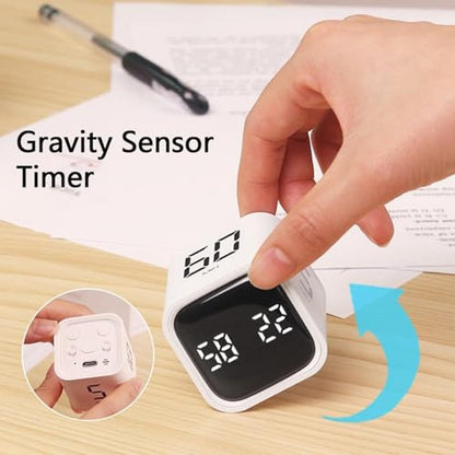 Rotating Cube Timer: Premium Pomodoro Stopwatch with – Close-up Detail