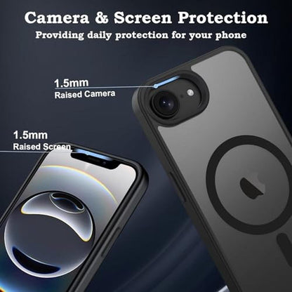 iPhone Case: ROUMAYMAY Magnetic for iPhone 16e – Side View