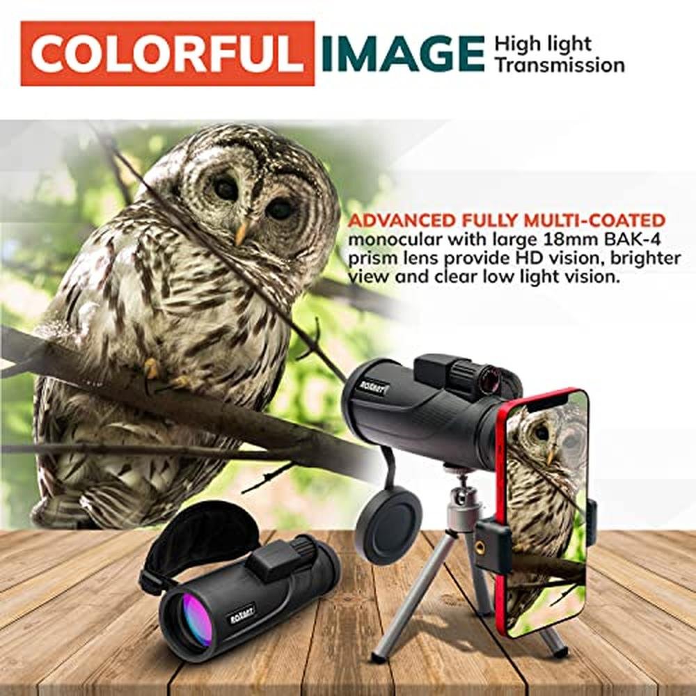 Monocular Roxant: Roxant Falcon Monocular Telescope 10x42 – Close-up Detail