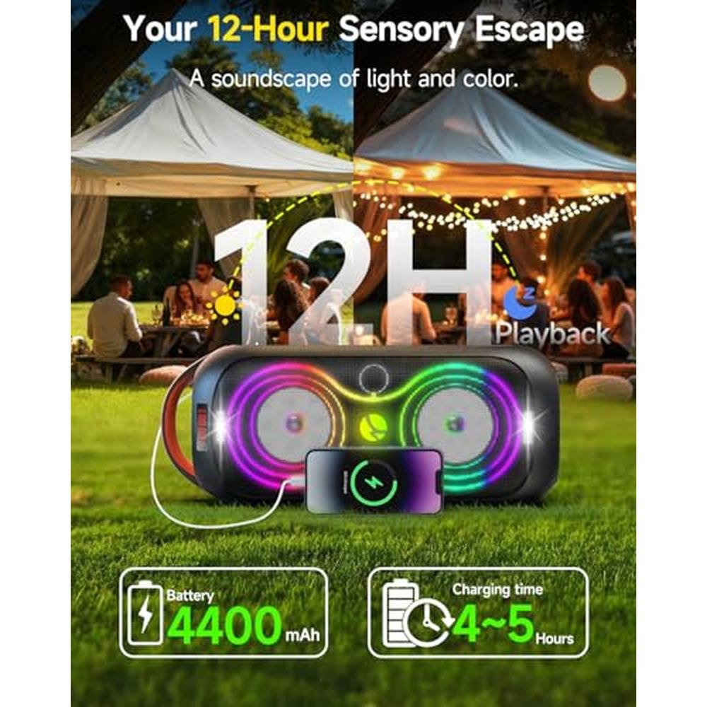 RUIMATECH Portable Bluetooth Speaker – Close-up Detail