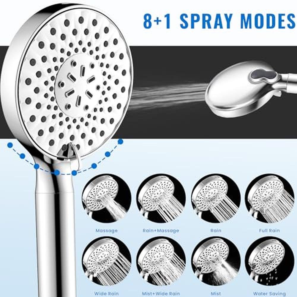Shower Head: Ryamen Filtered Shower Head with Handheld High – In Use