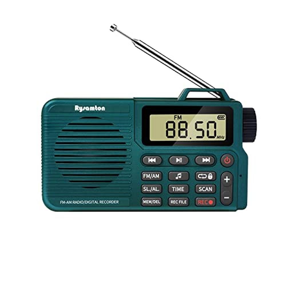 Portable AM/FM Radio: Digital Radio Recorder – Front View
