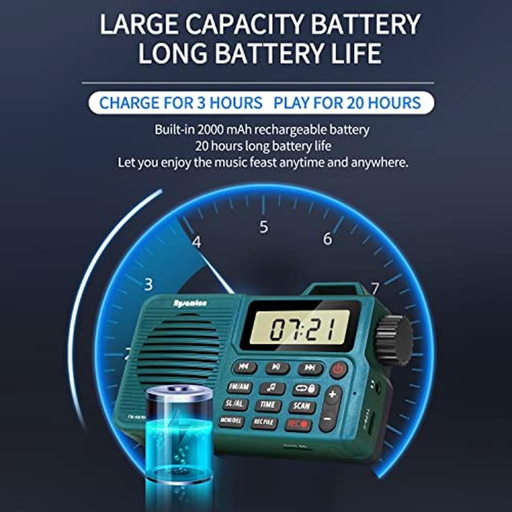 Portable AM/FM Radio: Digital Radio Recorder – Close-up Detail
