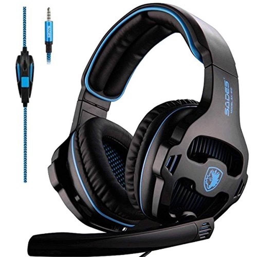 SADES SA810: SADES SA810 Gaming Headset 3.5mm Over-Ear with – Front View