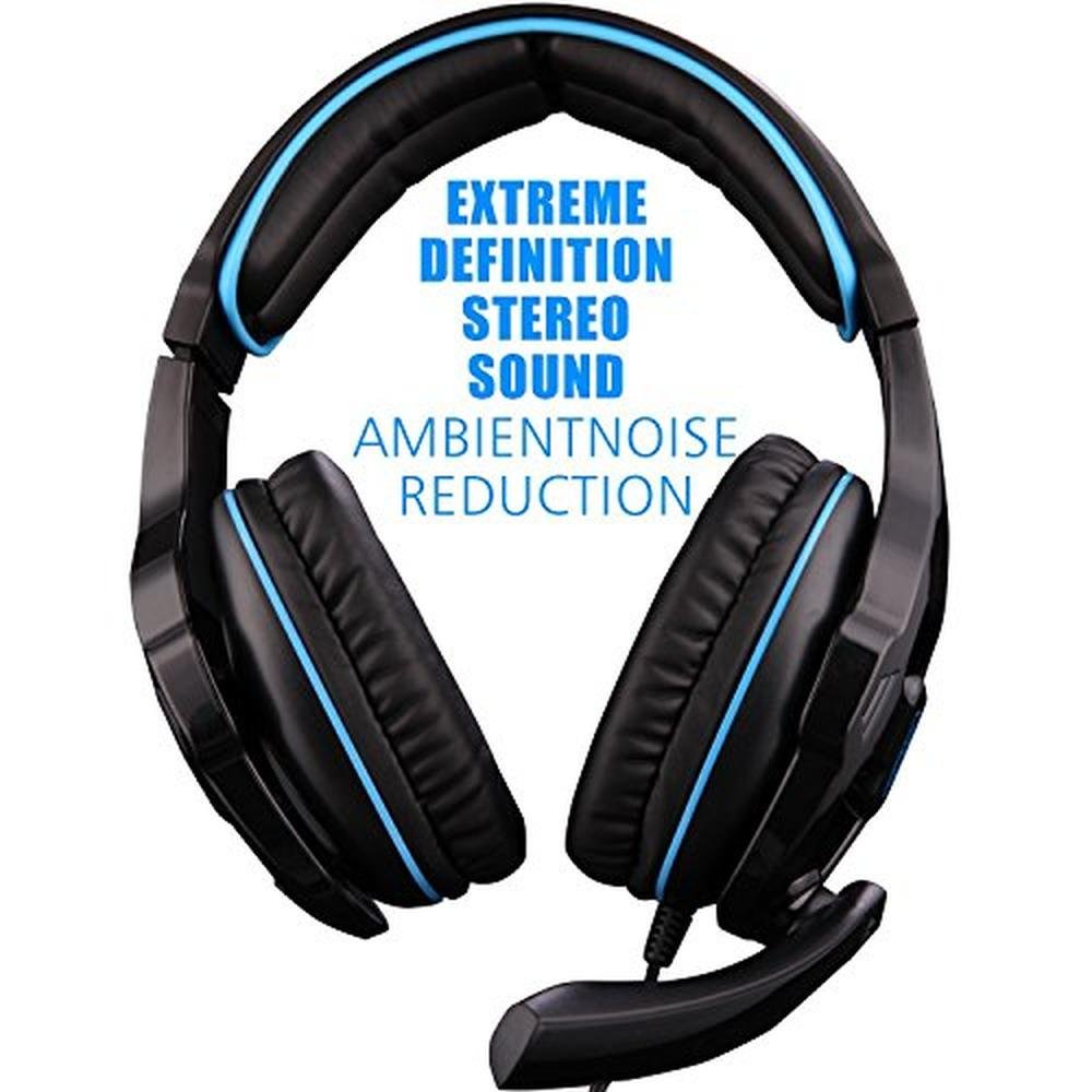 SADES SA810: SADES SA810 Gaming Headset 3.5mm Over-Ear with – Side View