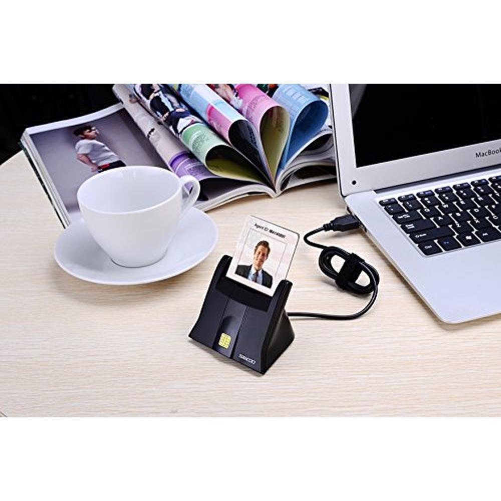 SAICOO Smart Card Reader: DOD Military-Grade USB Common – Packaging