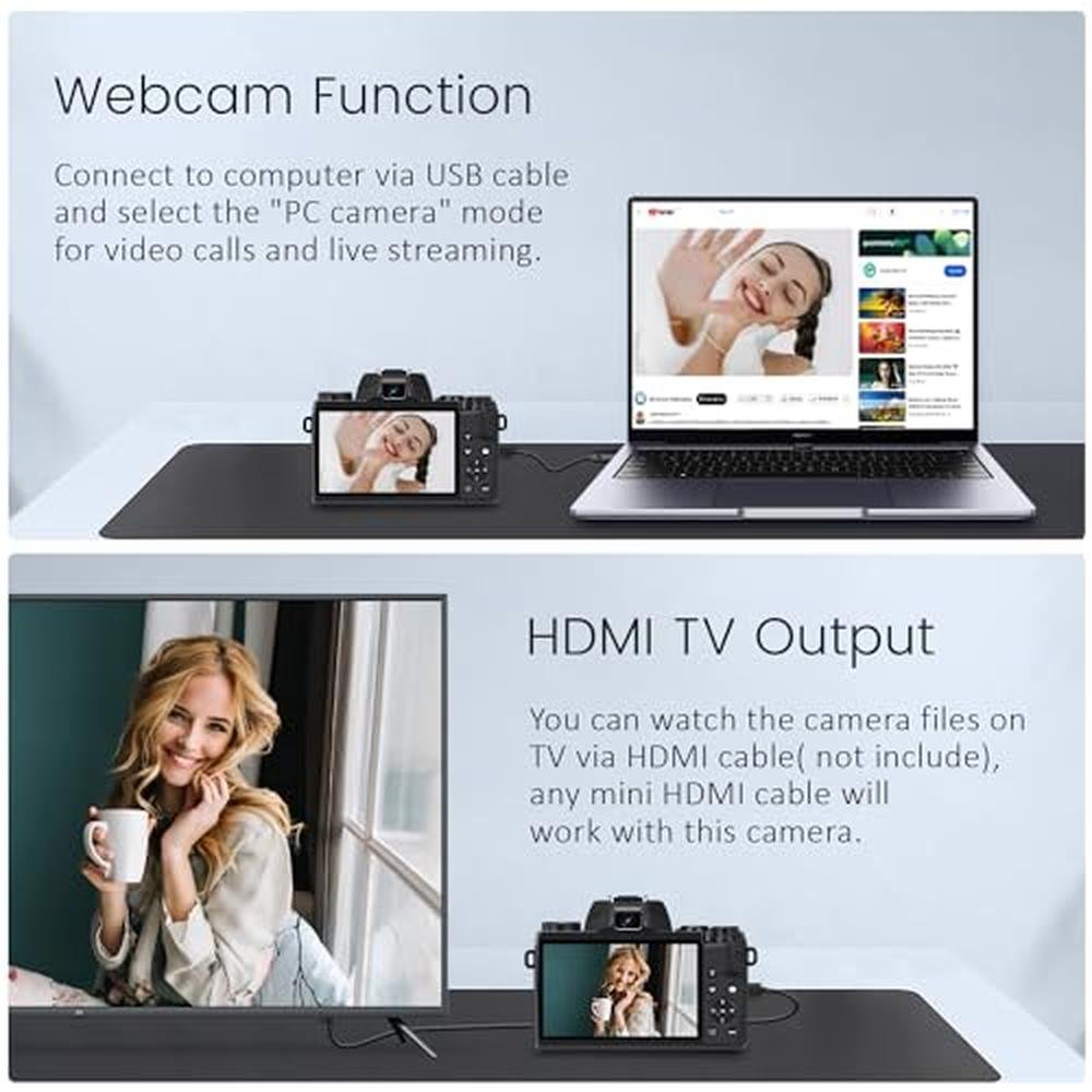 Camera: Saneen Digital Camera 4K Cameras for Photography – Close-up Detail