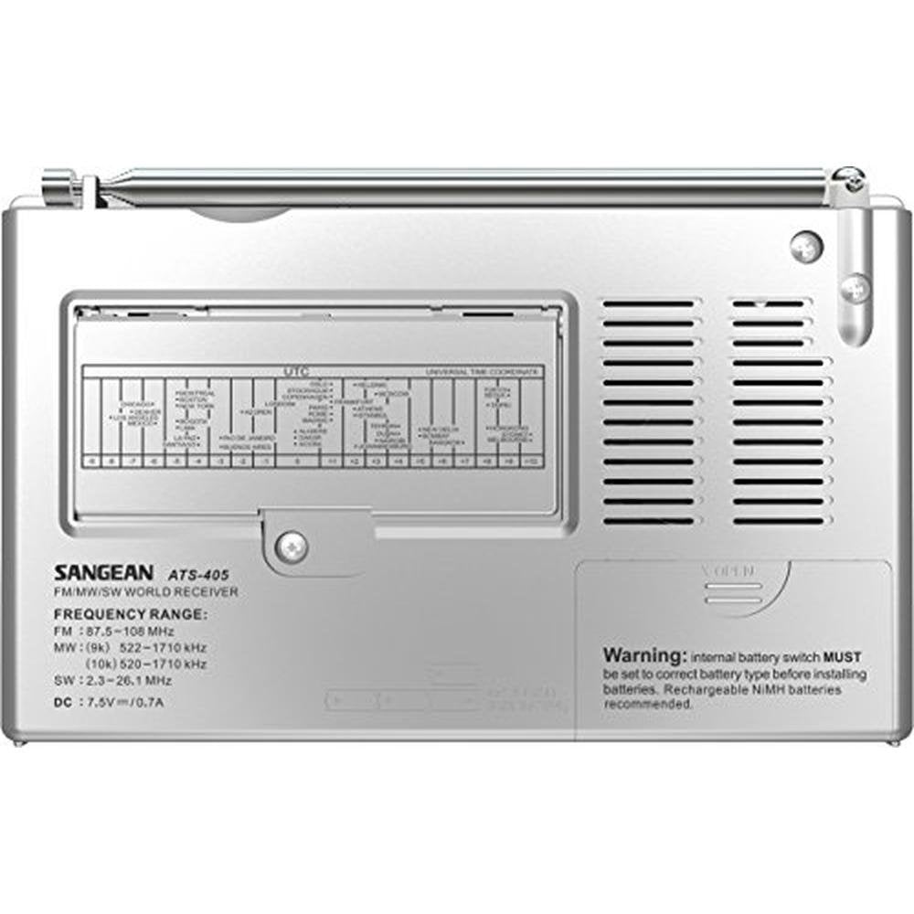 Sangean ATS-405: Sangean FM-Stereo/AM/Short Wave World Band – Side View