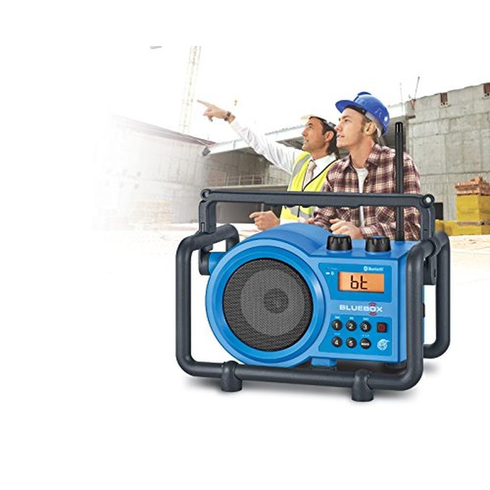 Sangean BB-100 BlueBox: Ultra-Rugged Digital AM/FM Receiver – Side View