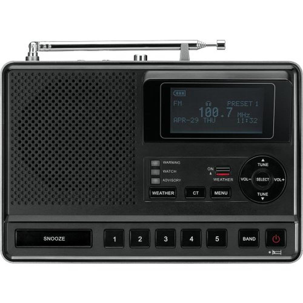 Alert Sangean: Sangean CL-100 NOAA S.A.M.E. and Public – Side View