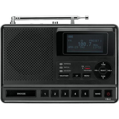 Alert Sangean: Sangean CL-100 NOAA S.A.M.E. and Public – Side View