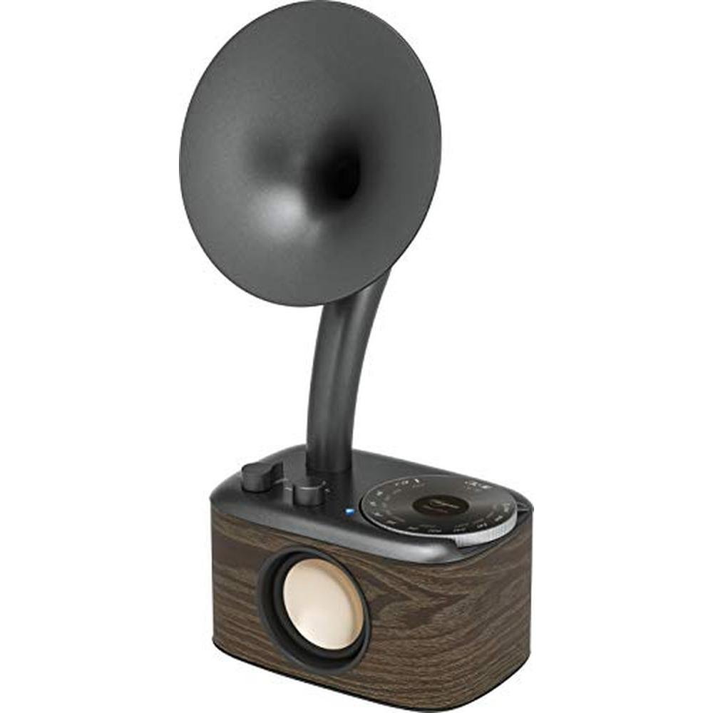 Sangean 100: Sangean CP 100 Retro Gramophone Radio with – Side View