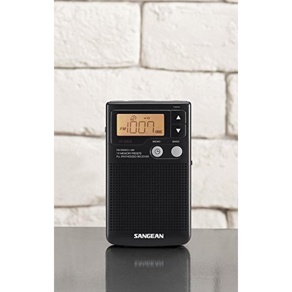 Sangean DT-200X FM-Stereo/AM Digital Tuning Pocket Radio – Close-up Detail
