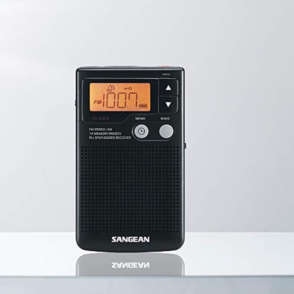 Sangean DT-200X FM-Stereo/AM Digital Tuning Pocket Radio – In Use