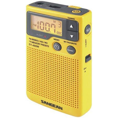 Sangean 400w: Sangean DT 400w Weather Alert Pocket Radio AM – In Use