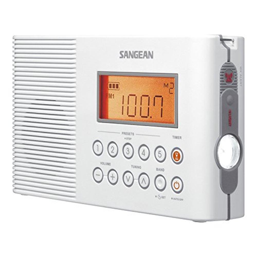 Sangean H201 Shower Radio AM/FM Waterproof – Front View