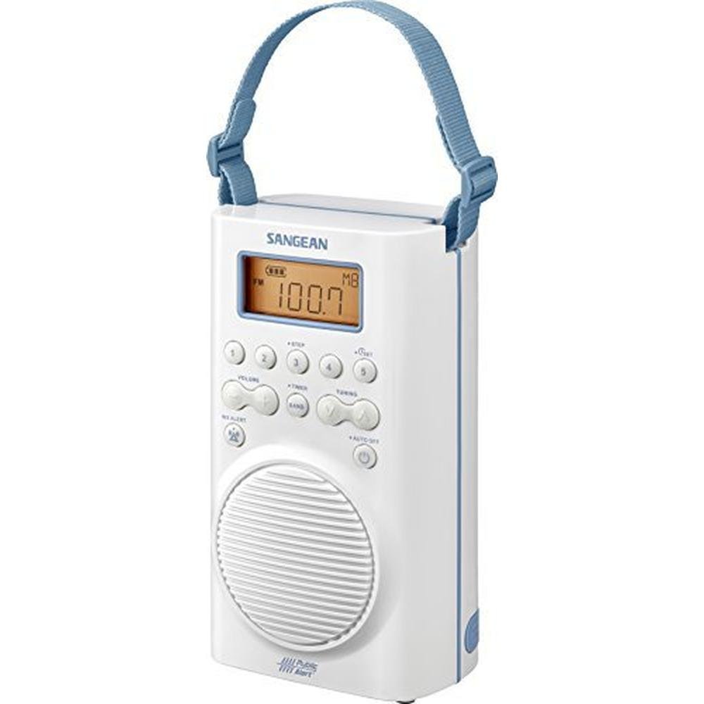 Sangean H205: Sangean H205 Waterproof Shower Radio AM FM – Side View