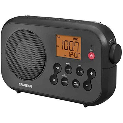 Sangean D12: Sangean PR D12 AM FM NOAA Weather Alert – Side View
