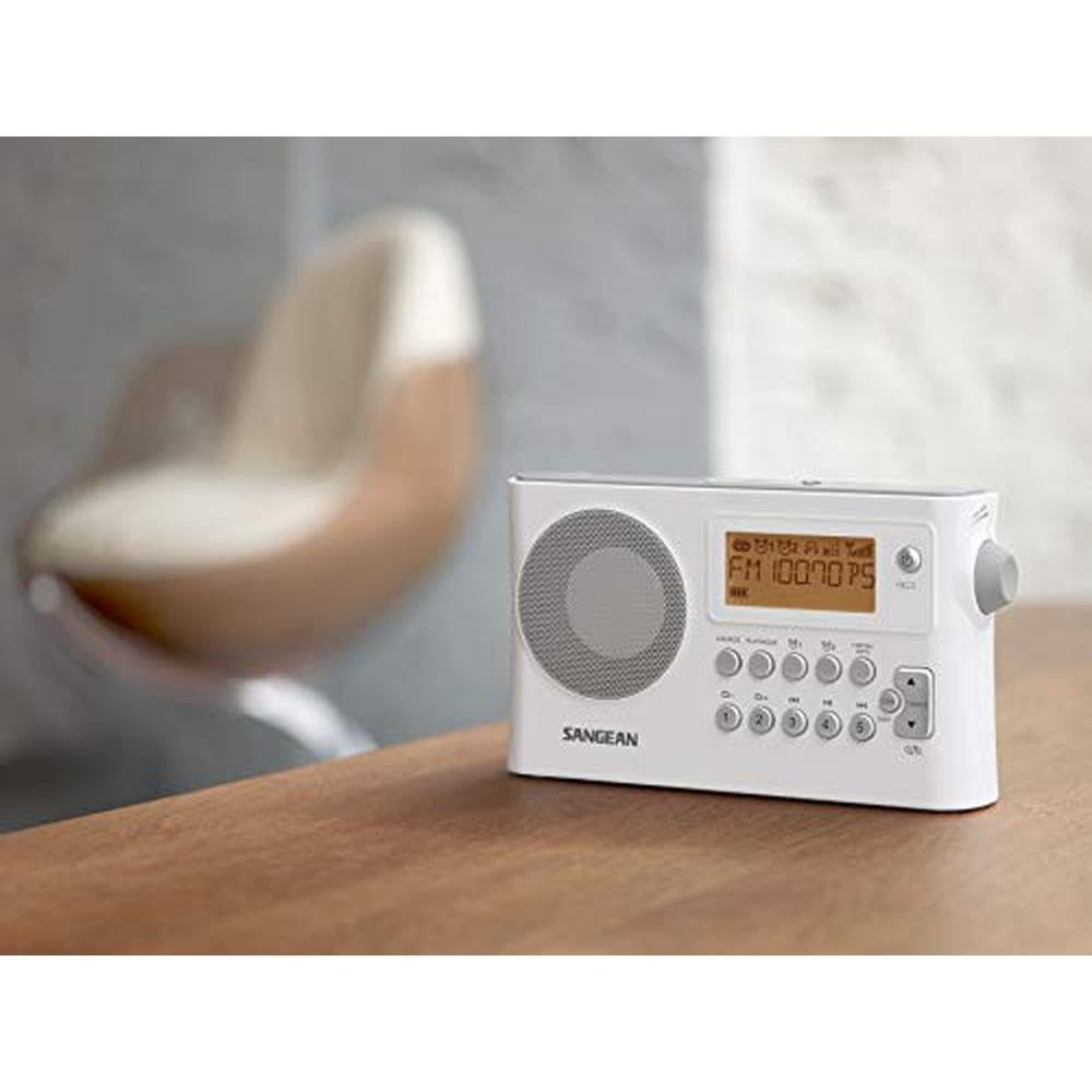Sangean D14: Sangean PR-D14 AM FM RDS Portable Radio with – Side View