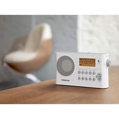 Sangean D14: Sangean PR-D14 AM FM RDS Portable Radio with – Side View