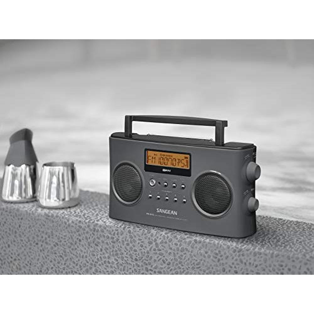 Sangean D15: Sangean PR D15 Digital Portable Stereo RDS – Side View