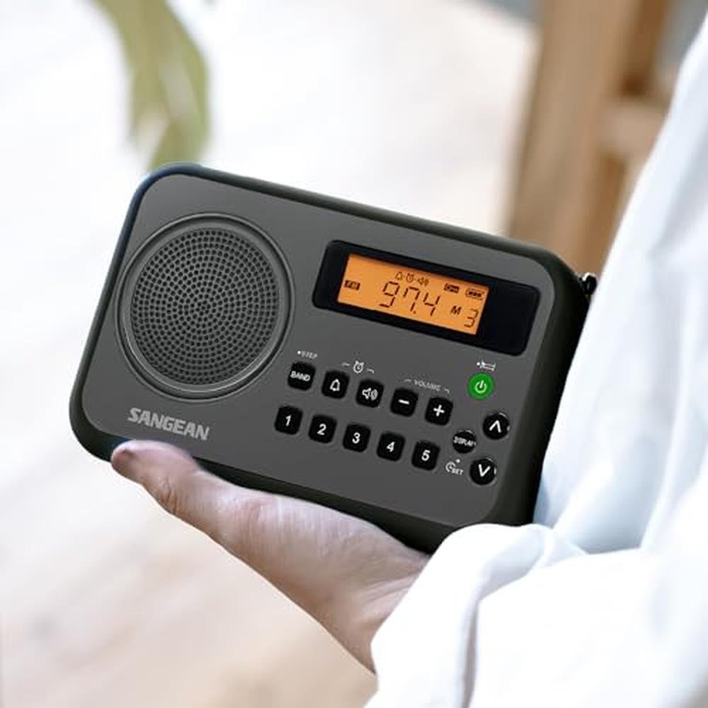 Black Sangean: Sangean PR-D18BK AM FM Portable Digital – Packaging