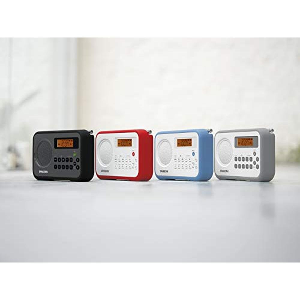 Sangean PR-D18GR AM/FM/Portable Digital Radio with – Side View