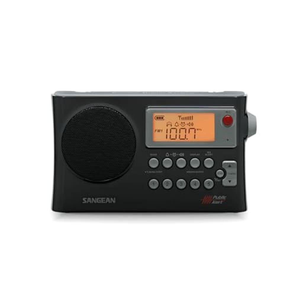 Sangean D4W: Sangean PR D4W Portable Radio – Front View
