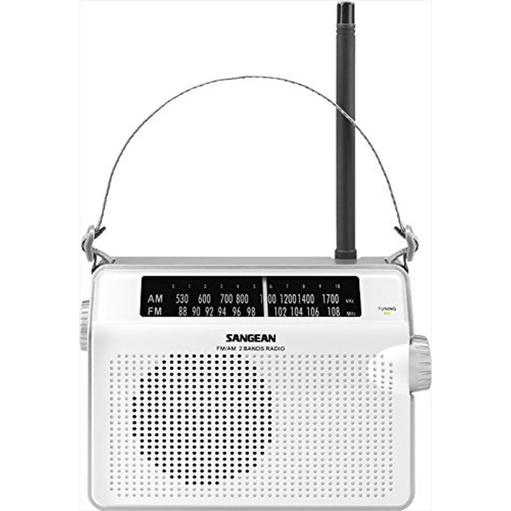 Sangean D6WH: Sangean Compact Analog Portable Radio – Side View