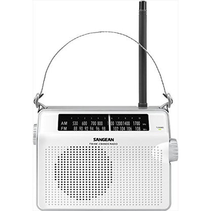 Sangean D6WH: Sangean Compact Analog Portable Radio – Side View