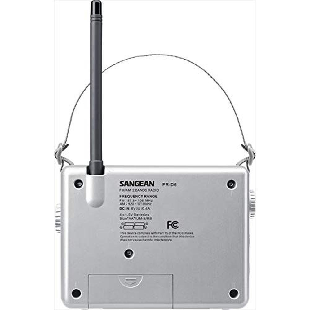 Sangean D6WH: Sangean Compact Analog Portable Radio – Close-up Detail