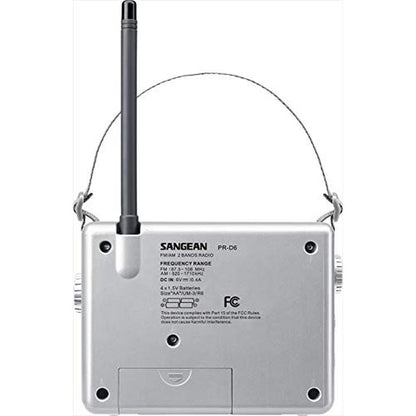 Sangean D6WH: Sangean Compact Analog Portable Radio – Close-up Detail