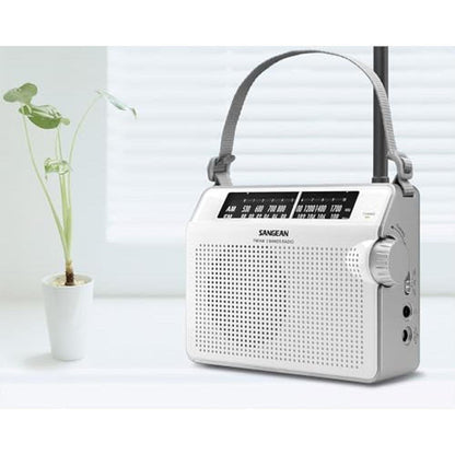 Sangean D6WH: Sangean Compact Analog Portable Radio – In Use