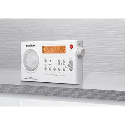 Sangean Digital: Sangean PR-D7 AM FM Digital Rechargeable – Side View