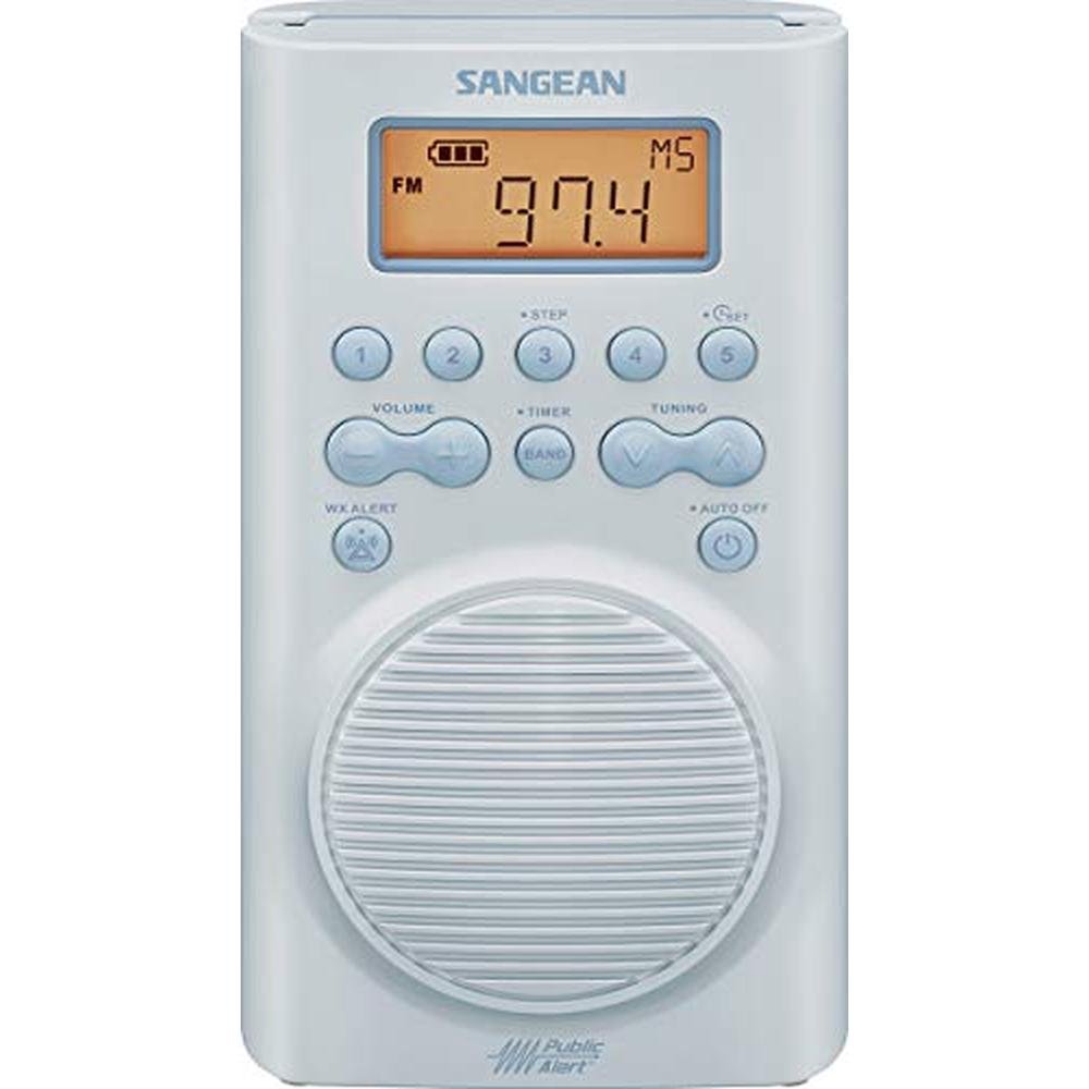 Sangean SG-100: Waterproof Shower Radio with AM/FM and – Front View