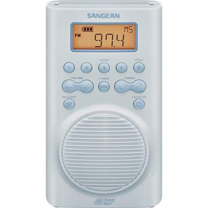 Sangean SG-100: Waterproof Shower Radio with AM/FM and – Front View