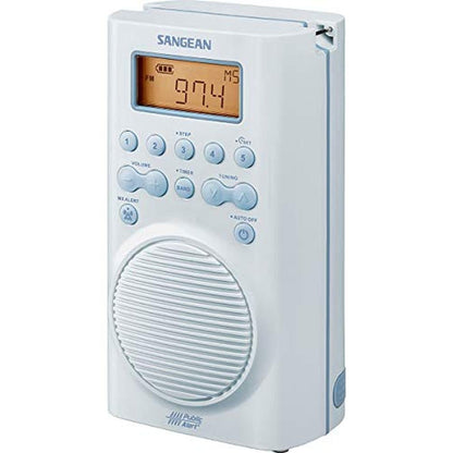 Sangean SG-100: Waterproof Shower Radio with AM/FM and – Side View