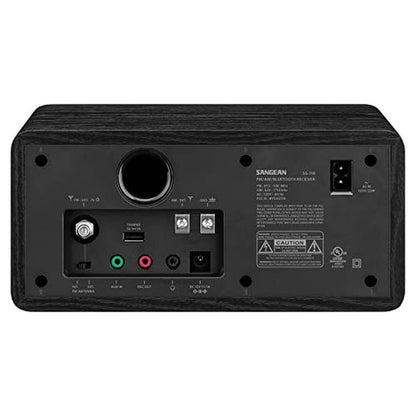 Sangean 118: Sangean SG 118 Wooden Cabinet Radio – Side View