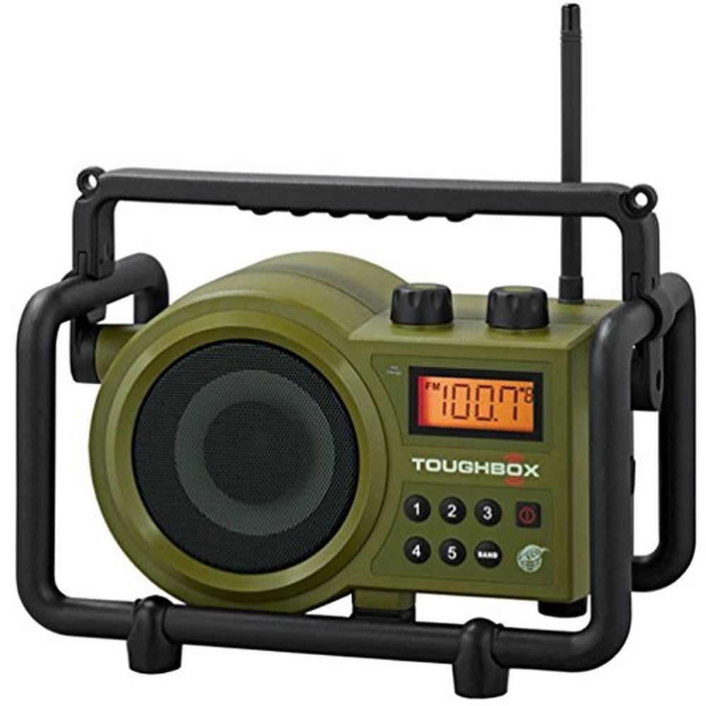 Sangean 100: Sangean TB-100 Toughbox FM/AM/AUX Ultra-Rugged – Front View