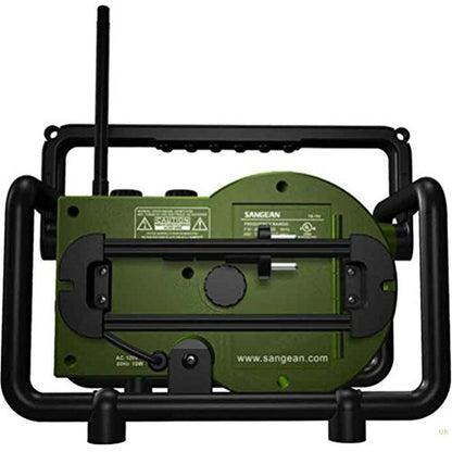 Sangean 100: Sangean TB-100 Toughbox FM/AM/AUX Ultra-Rugged – Close-up Detail