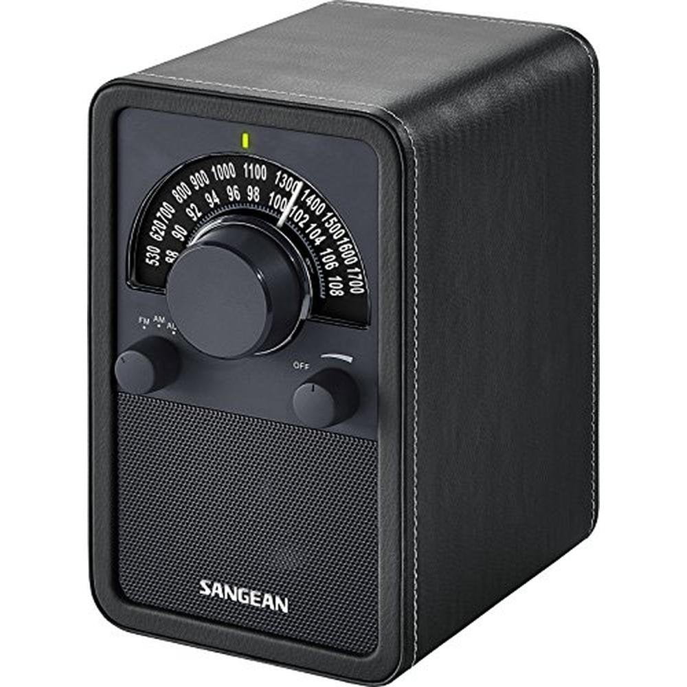 Sangean 15BK: Sangean WR-15BK AM FM Table Top Wooden Radio – Close-up Detail