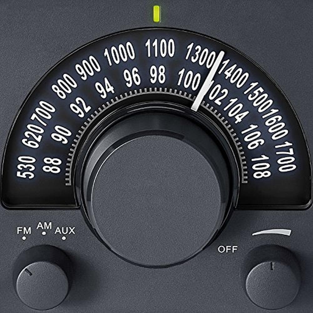 Sangean 15BK: Sangean WR-15BK AM FM Table Top Wooden Radio – In Use