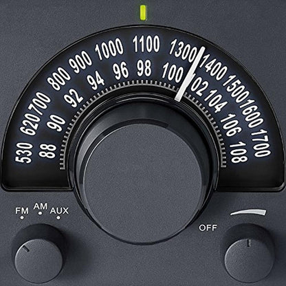 Sangean 15BK: Sangean WR-15BK AM FM Table Top Wooden Radio – In Use
